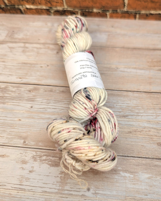 🧵 Mini écheveau teint à la main - Tempête sous la serre