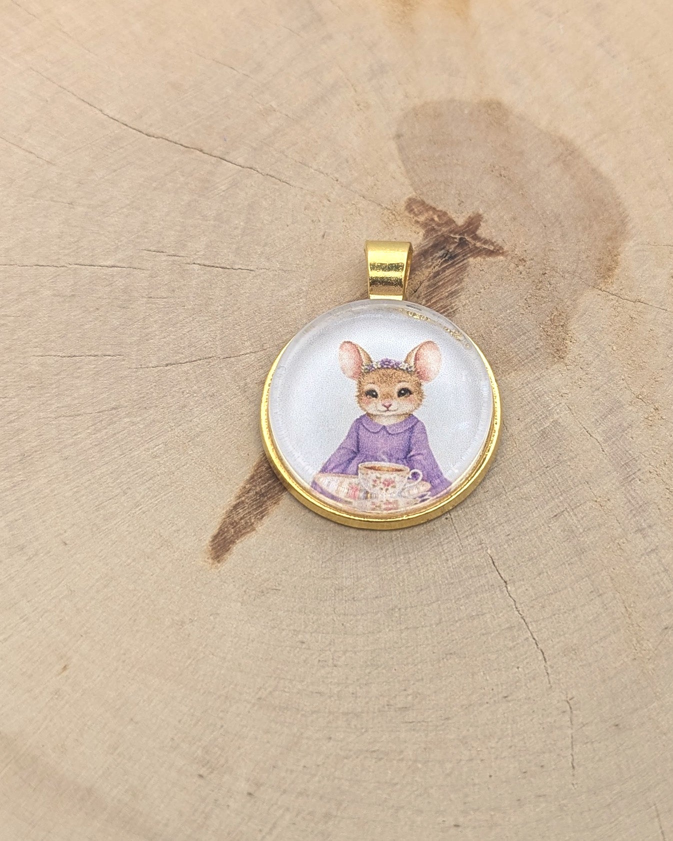 🧷 Aimant de brodeuse – 🌷 Violette, le cœur en fête