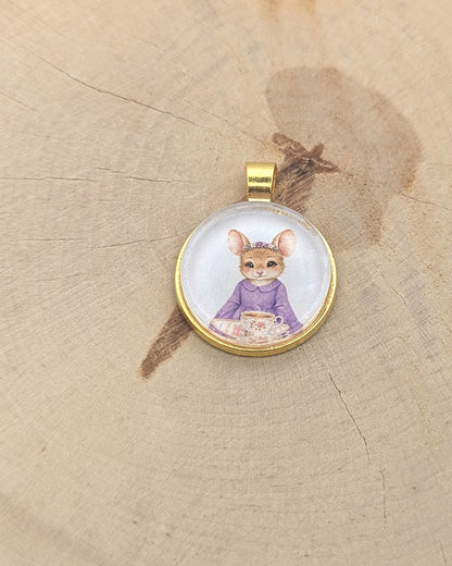 🧷 Aimant de brodeuse – 🌷 Violette, le cœur en fête