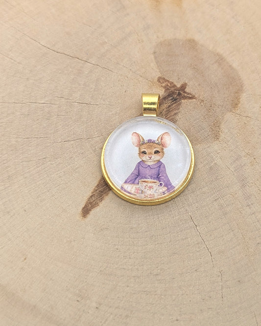 🧷 Aimant de brodeuse – 🌷 Violette, le cœur en fête