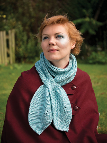 Edinburgh Rock leaf scarf knitting pattern by Ysolda Teague