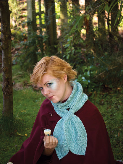 Edinburgh Rock leaf scarf knitting pattern by Ysolda Teague