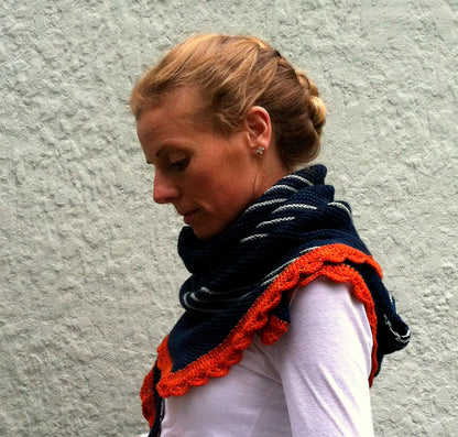 patron tricot châle Bermuda par Amy Miller