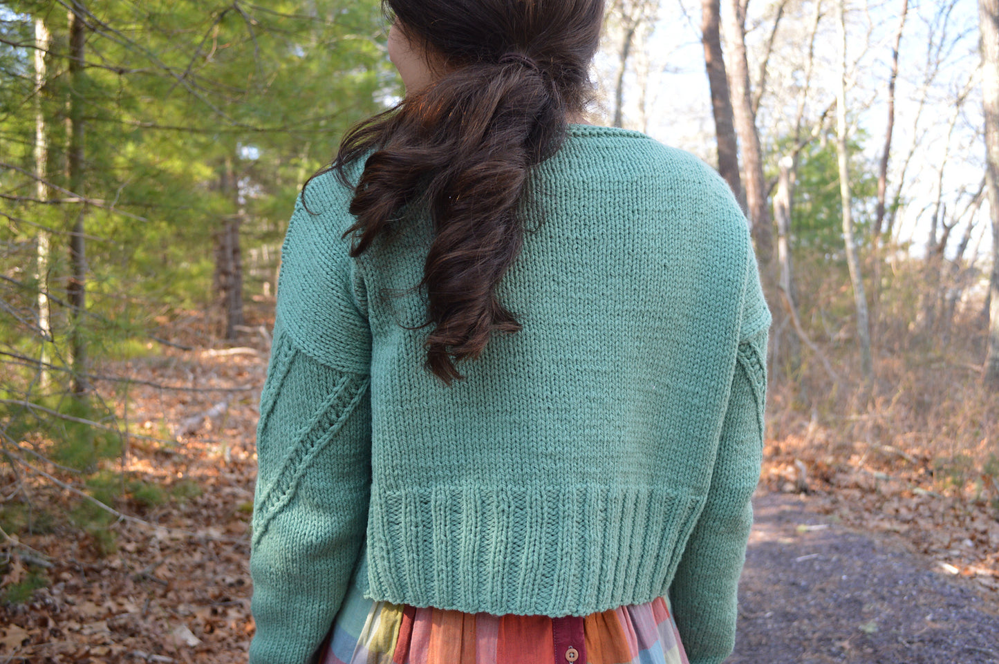 Earth Folk sweater knitting pattern from Boho Chic Fiber Co