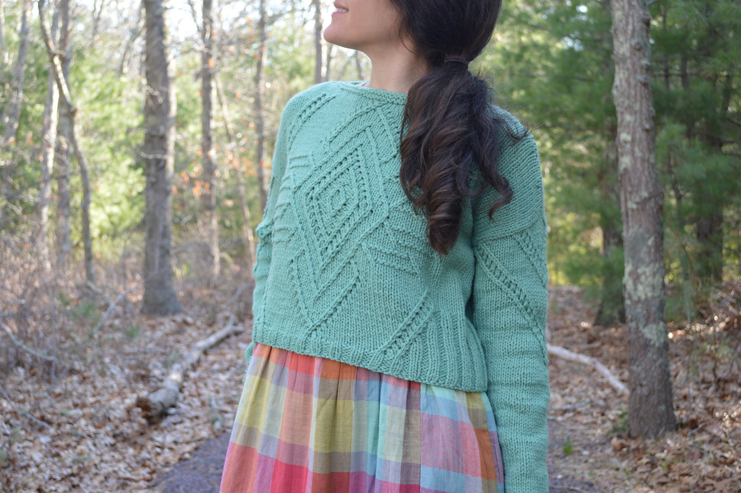 Earth Folk sweater knitting pattern from Boho Chic Fiber Co