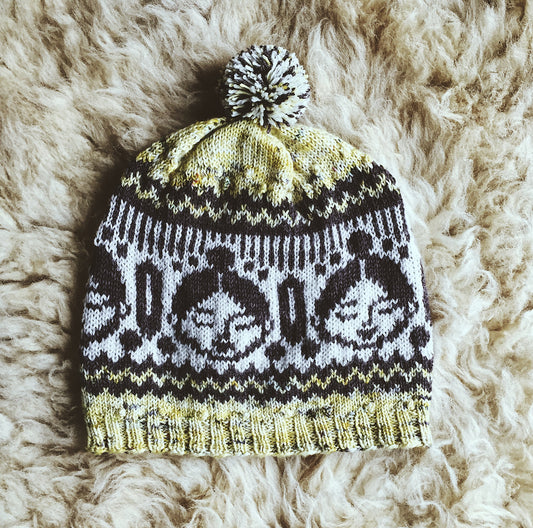 patron tricot bonnet jacquard Lilou par Boyland Knitworks