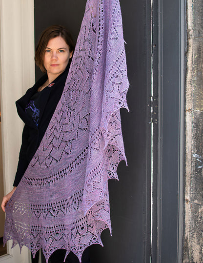 Sempervivum shawl knitting pattern by Ysolda Teague