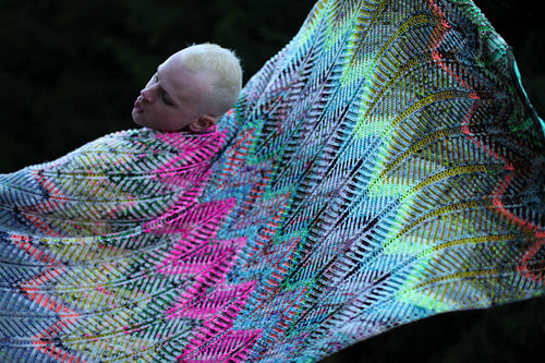 Briochevron blanket knitting pattern by Stephen West