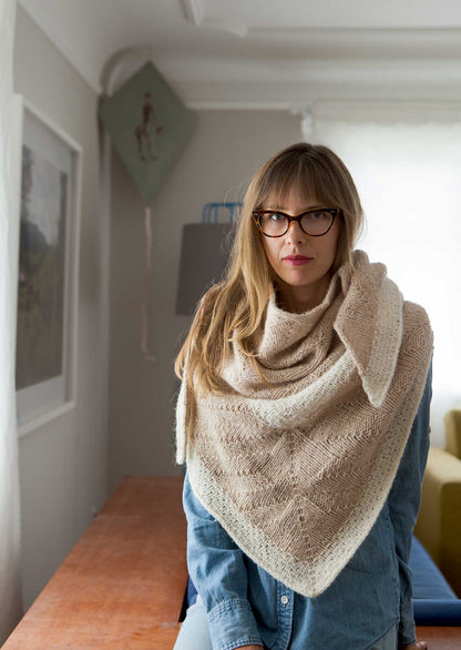 Compass shawl knitting pattern from Very Shannon