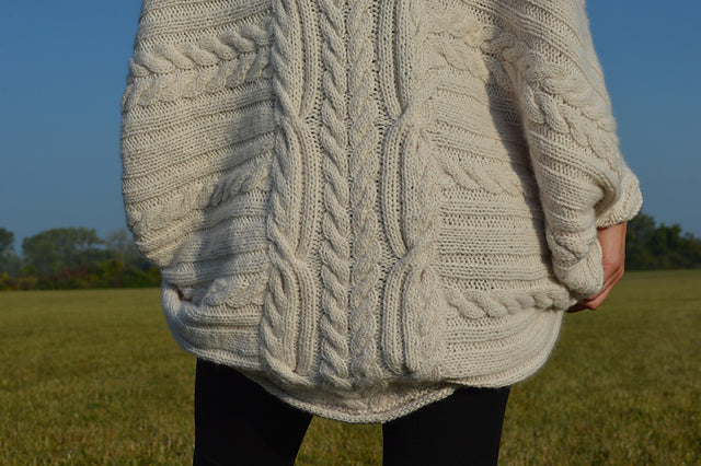 vest knitting pattern Free Bird Cocoon from Boho Chic Fiber Co