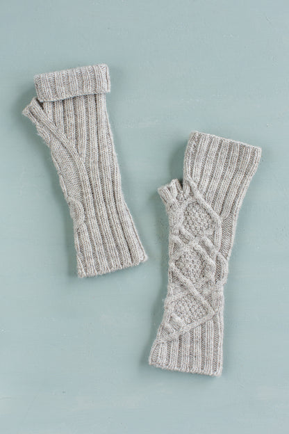 Knitting pattern for Inglis cable mittens by Ysolda Teague