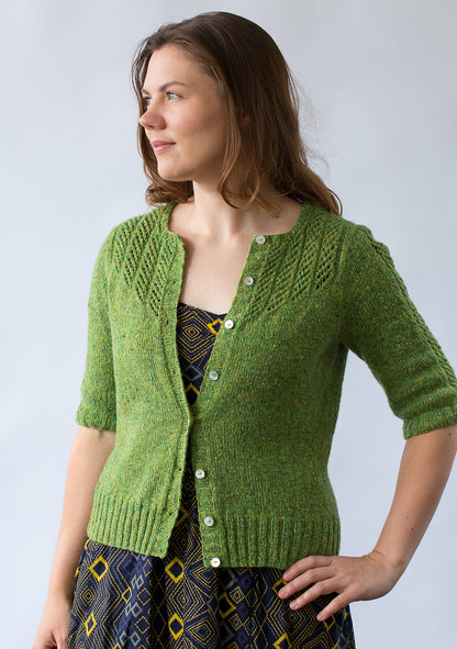 A knitting cardigan pattern, two possibilities, Ishnana by Ysolda Teague