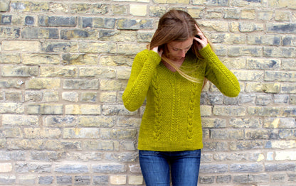 Lyndon sweater knitting pattern by Amy Miller