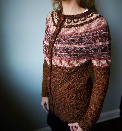 Nelchina vest knitting pattern by Boyland Knitworks