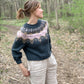 Patron tricot pull Pink Moon par This Bird Knits Designs