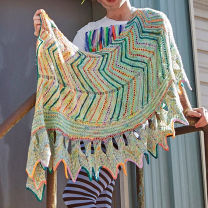 Speckle and Pop shawl knitting pattern by Stephen West