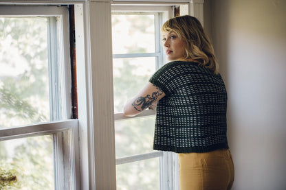 Vellichor sweater knitting pattern by Andrea Mowry