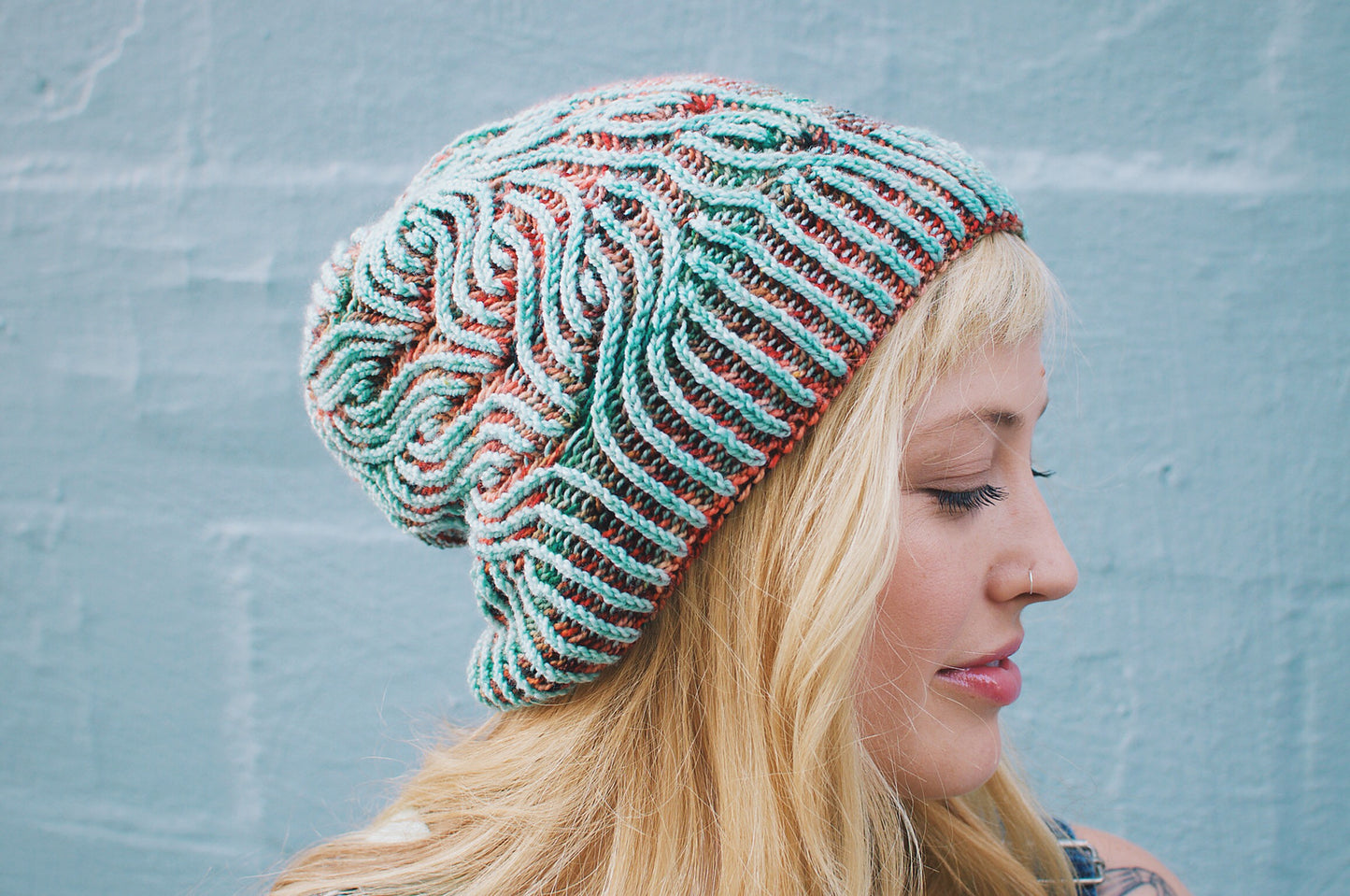 Vintage Prim hat knitting pattern by Andrea Mowry